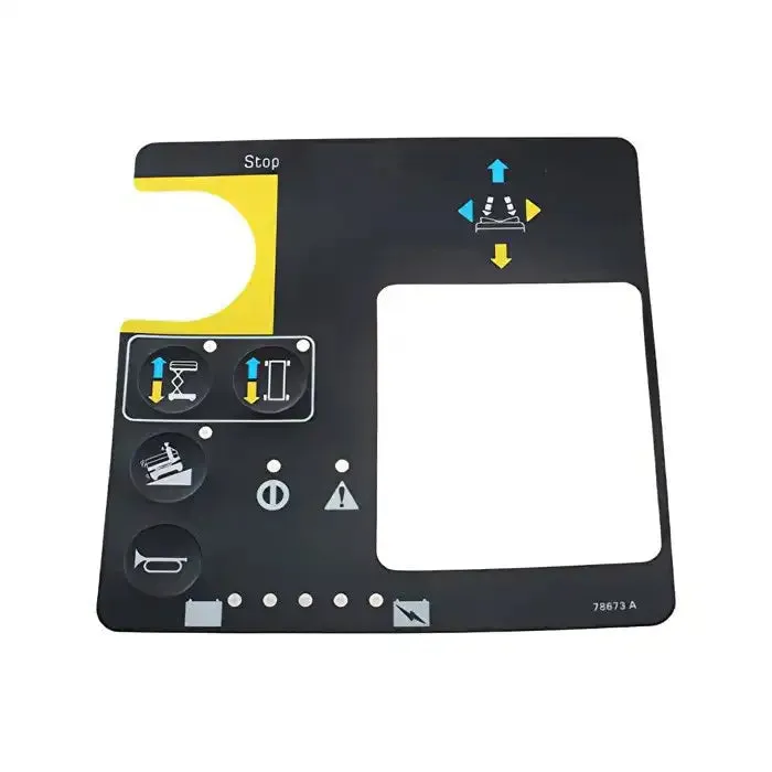 Gen 4 Play Control Box Overlay Decal 78673 78673GT for Genie GS-1530 GS-1930 GS-2032 GS-2046 GS-2632 GS-2646 GS-2668 GS-3268