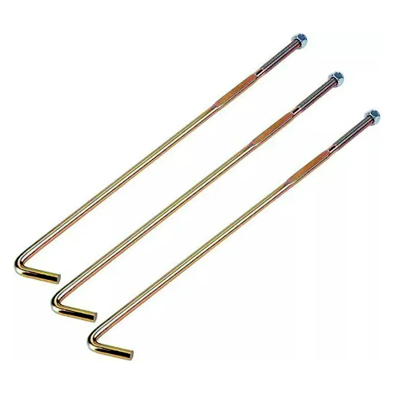 3 Piexes Battery Hold Down Rod J-Bolt Nut 11098G6 00571G2 602896 for EZGO Golf Cart RXV Electric 2008-up