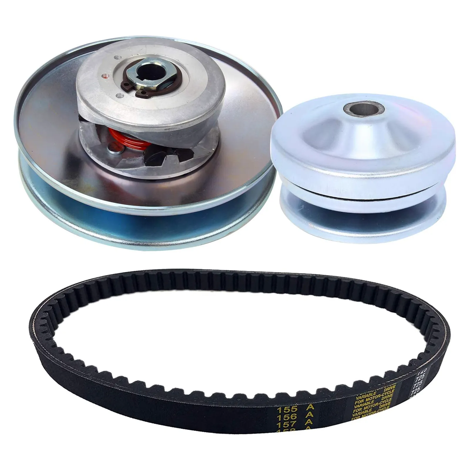 30 Series Bore GO Kart CVT Torque Converter 3/4" Bore 6" Diameter Driver Clutch 5/8'' Driven Clutch Belt 203589 Torque Converter Kit