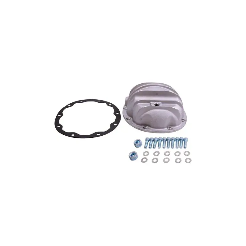 Dana 35 Finned Raw Finish Rear Aluminum Differential Cover 4908XKIT for Jeep TJ XJ YJ 1984-2006
