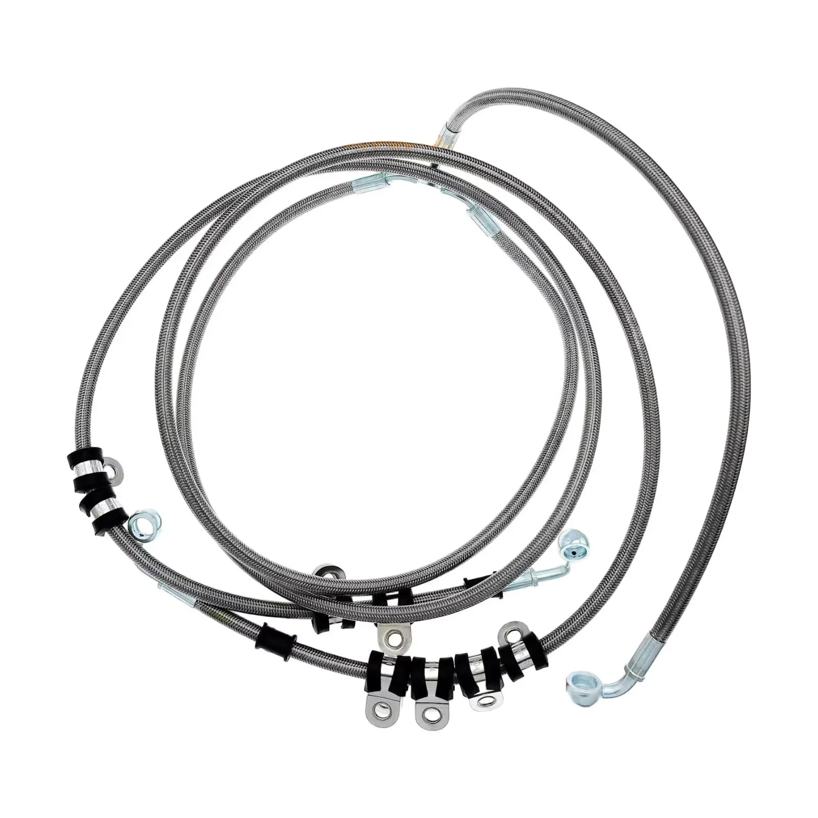 Front Braided Brake Hose Line Assembly 705601492 for Can-Am UTV Maverick X3 Turbo 2017-2023
