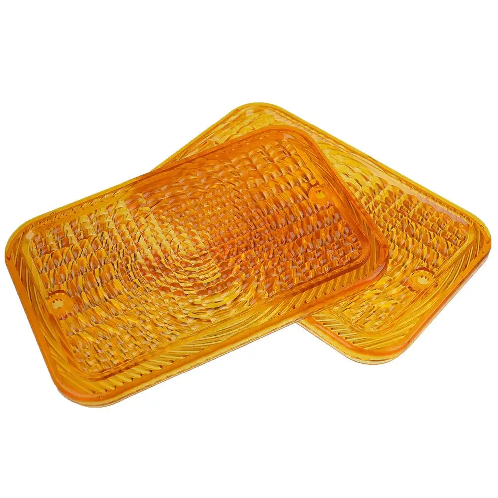 2X Amber Lens Tail Light Lens LVU18745 Replacement for John Deere Tractor 1023E 1025R 1026R 2025R 2027R 2032R 2038R 2305 2320 2520 2720