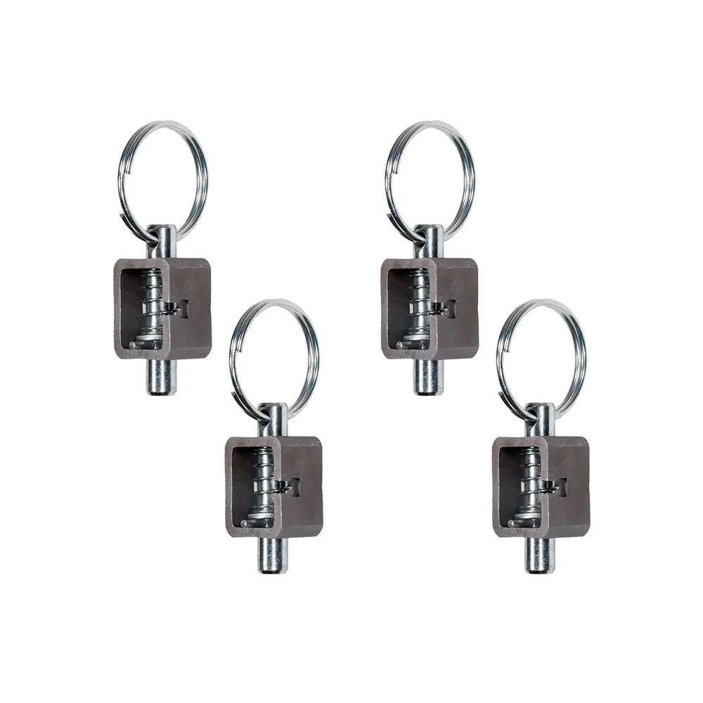 4 Pieces 5/8" Universal Long Spring Lock Steel Latch Assembly for Trailers