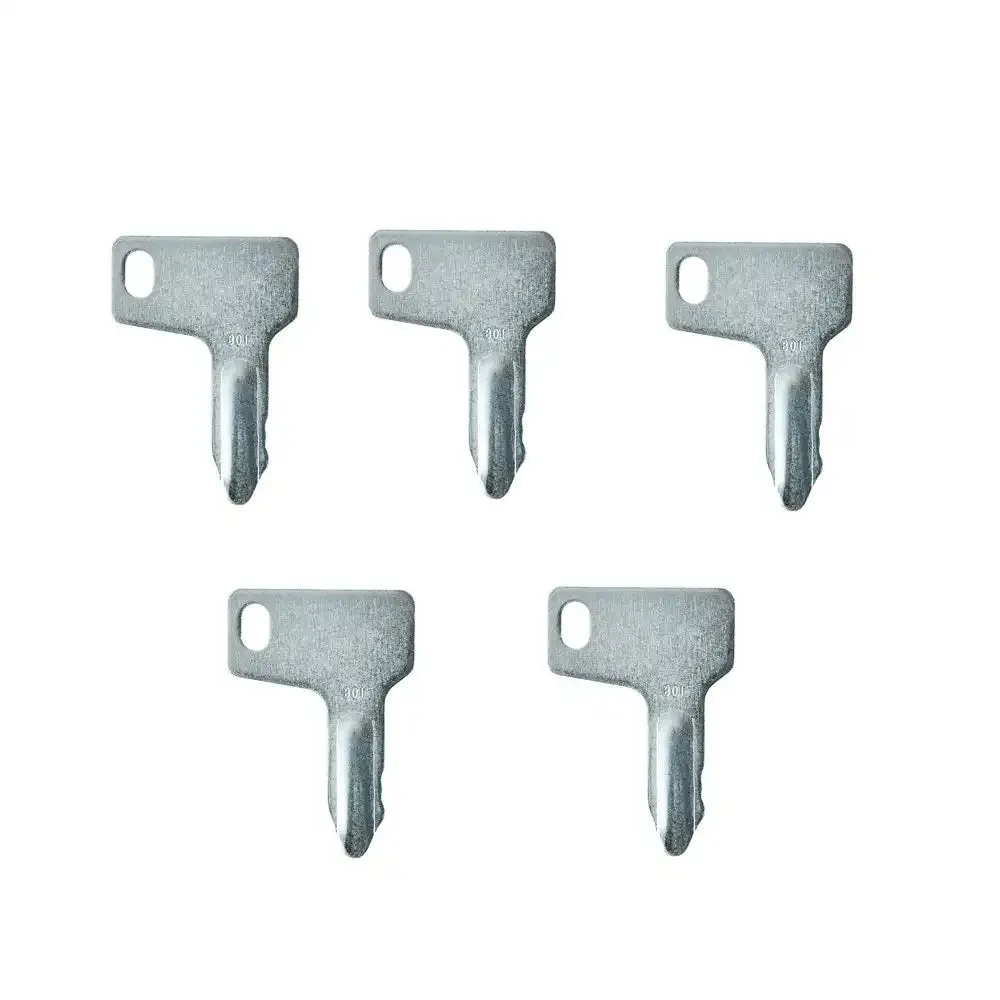 5 Pcs Ignition Keys 301 AT110583 For John Deere Excavator 15 25 30 50