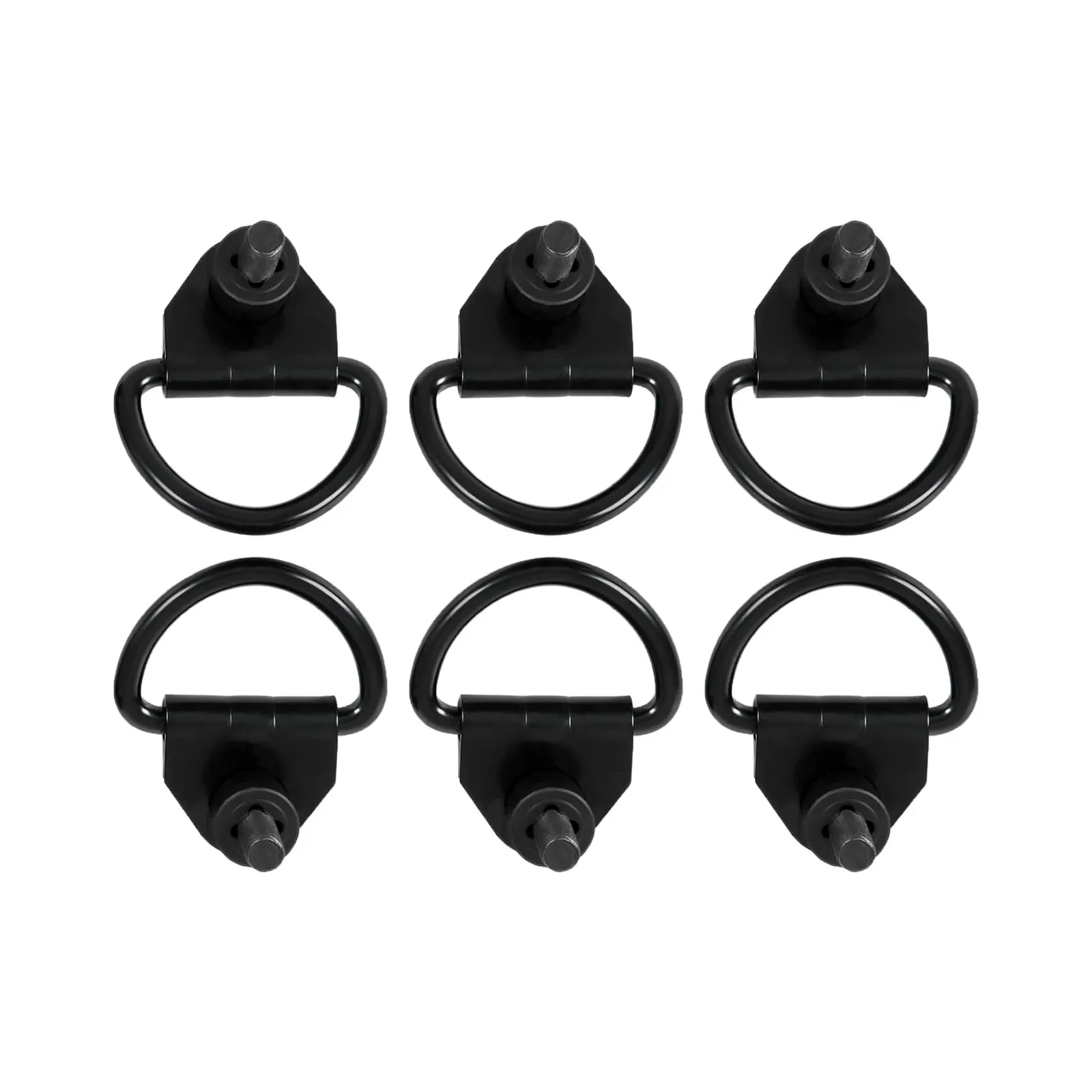 6 Pieces Black Steel Rear Cargo D-Hook BK21V550A74AD V550A74-AD for Ford Transit 150 250 350 350 015-2024