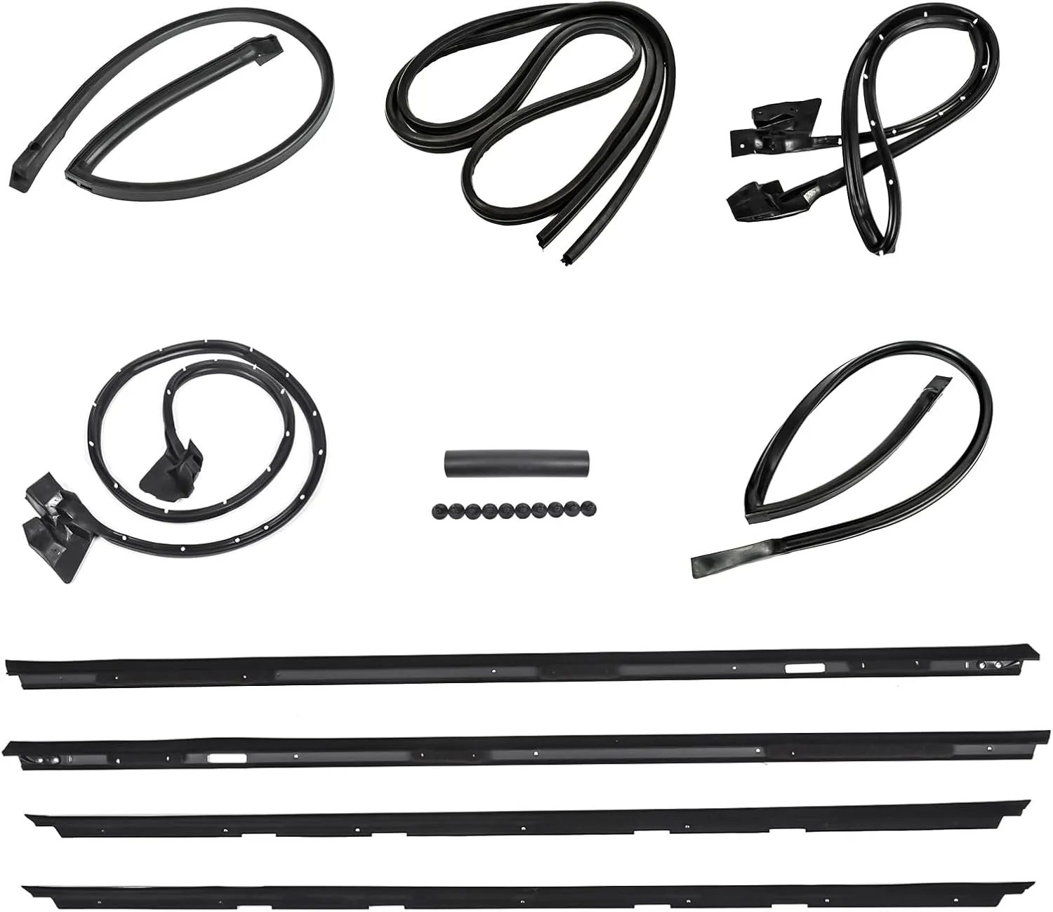 9Pcs Rail Window Seal Weatherstripping Kit Replacement for Chevy Monte Carlo 1983-1988 128555