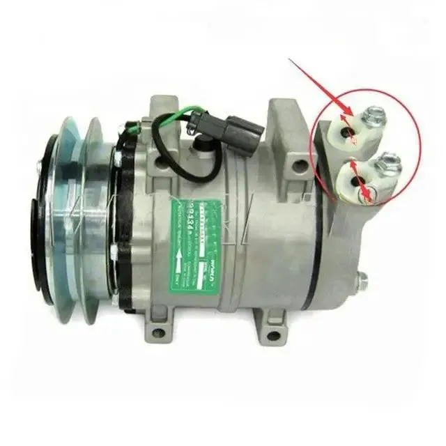 A/C Compressor 203979-6931 for Komatsu Excavator PC120 PC120-6 PC120-6H PC120-6J PC120-6S PC120-6Z PC120LC-6E0 PC400LC-7 PC400LC-7-M1 PC400LC-7E0