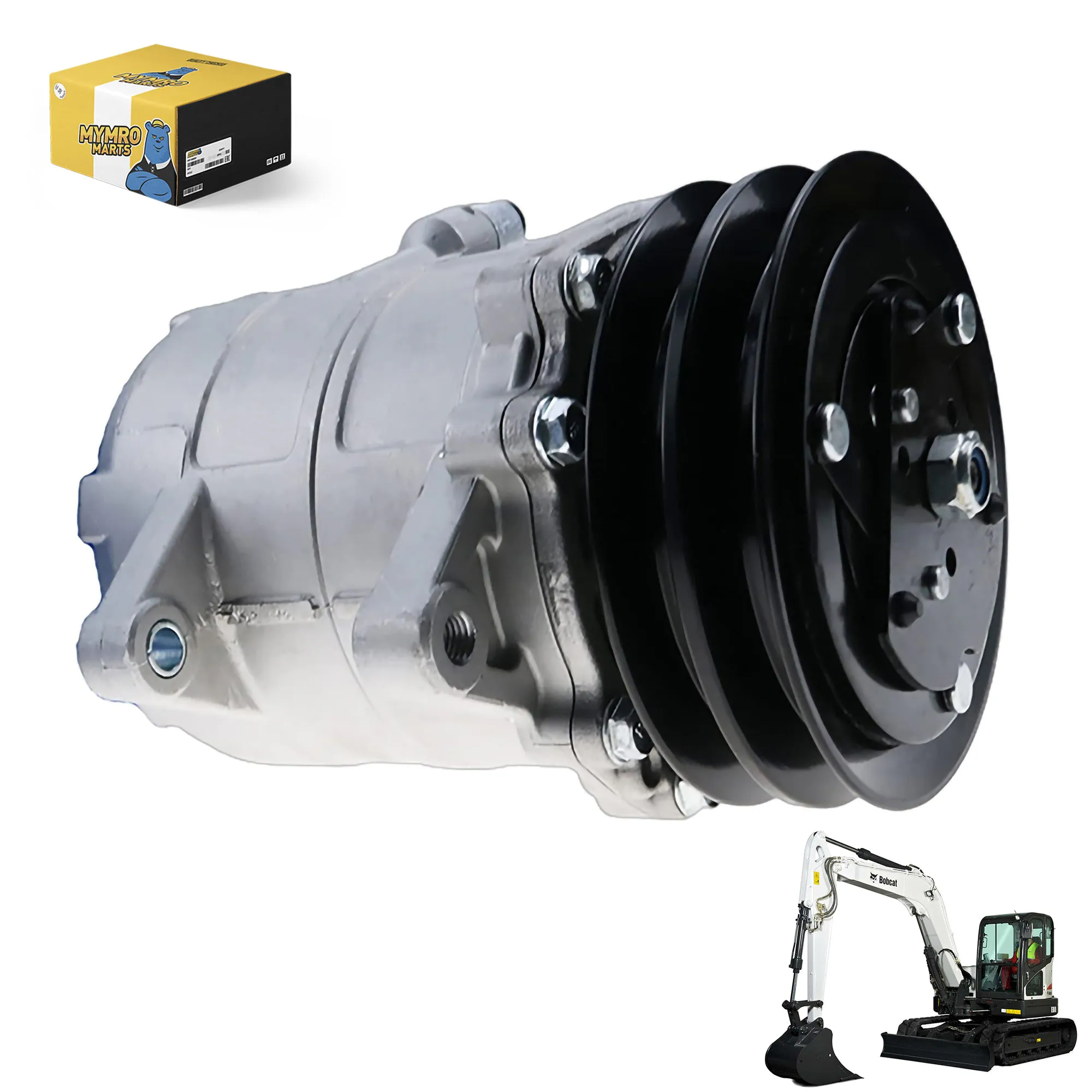 Air Conditioning Compressor 6733655 for Bobcat Compact Track Loaders T180 T190 T200 T250 T300 T320