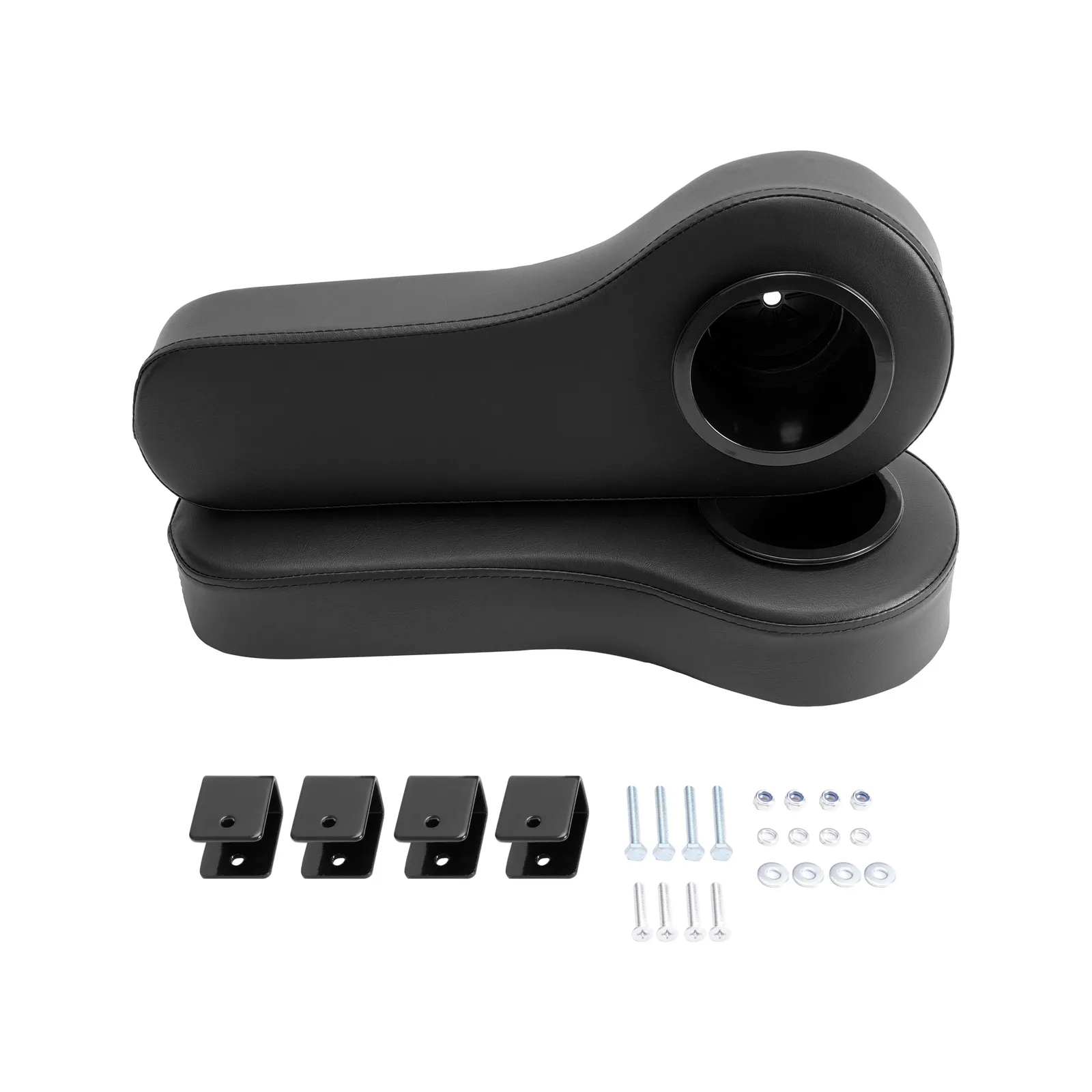 Black Armrest with Cup Holder for Club Car EZGO Yamaha Golf Cart