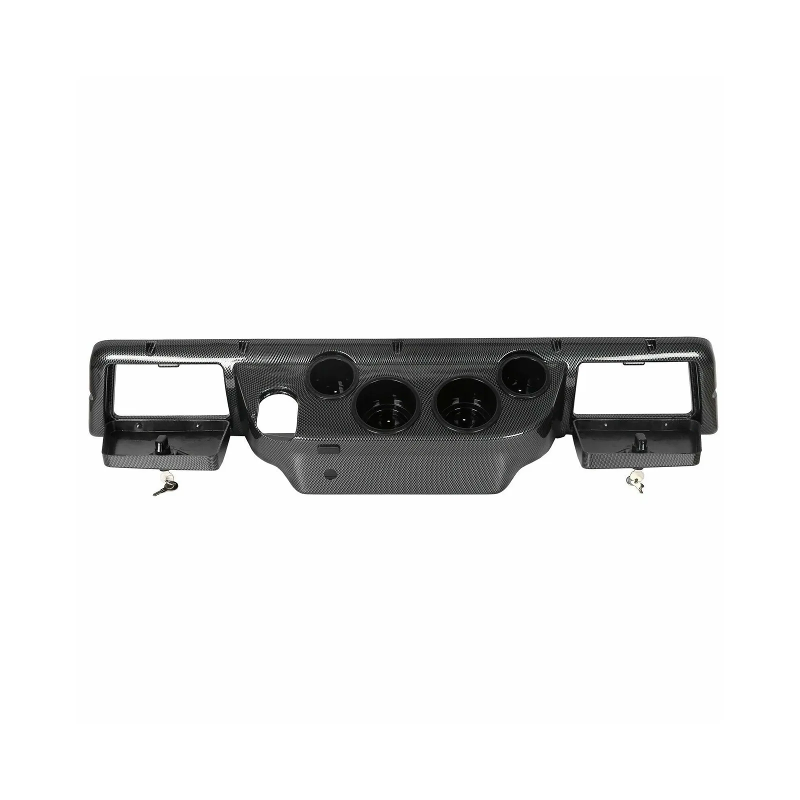 Dash Board Cover Assembly Carbon Fiber Style for Club Car DS Golf Cart 1982 and Up