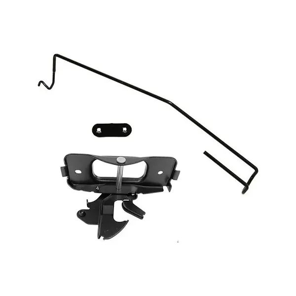 Hood Latch & Catch Striker & Rod & Safety Catch Kit 55275843AB 55275850AB 05143056AA for 2002-2009 Dodge Ram 1500 2500 3500