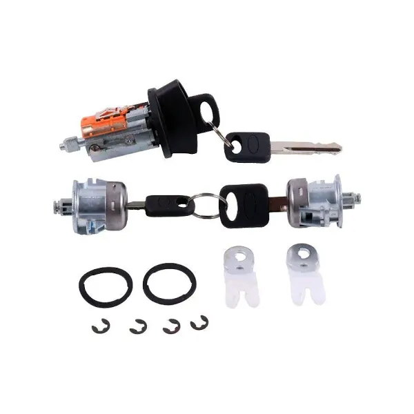 Ignition & Door Lock Cylinder With 4 Keys 703362 for Ford F150 F250 F350 F450