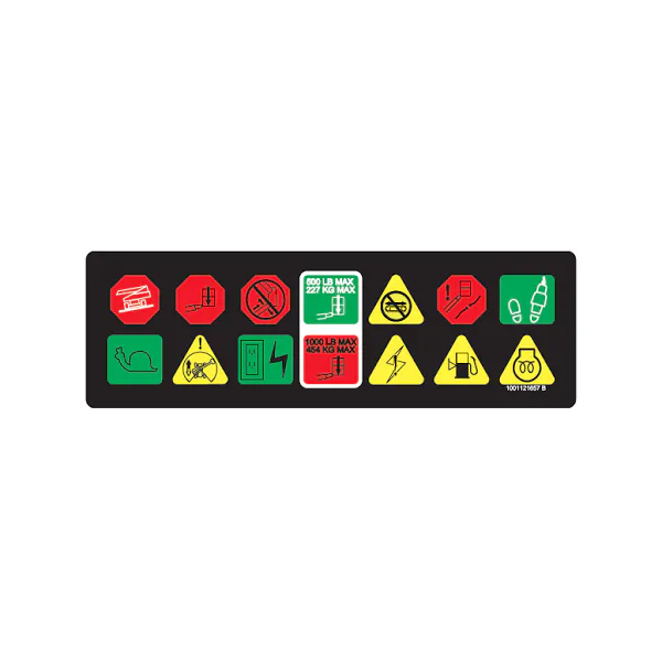 Platform Display Decal 1001121657 for JLG Lift 660SJ 600S 600AJ 600A
