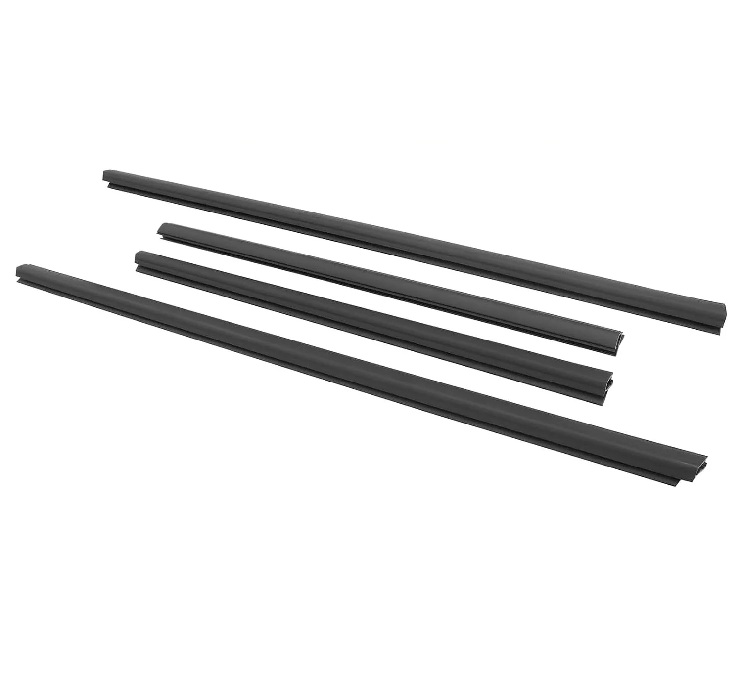 Window Weatherstrip Molding Trim Fit for Honda Fit Jazz 2008 2009 2010 2011 2012 2013, Black