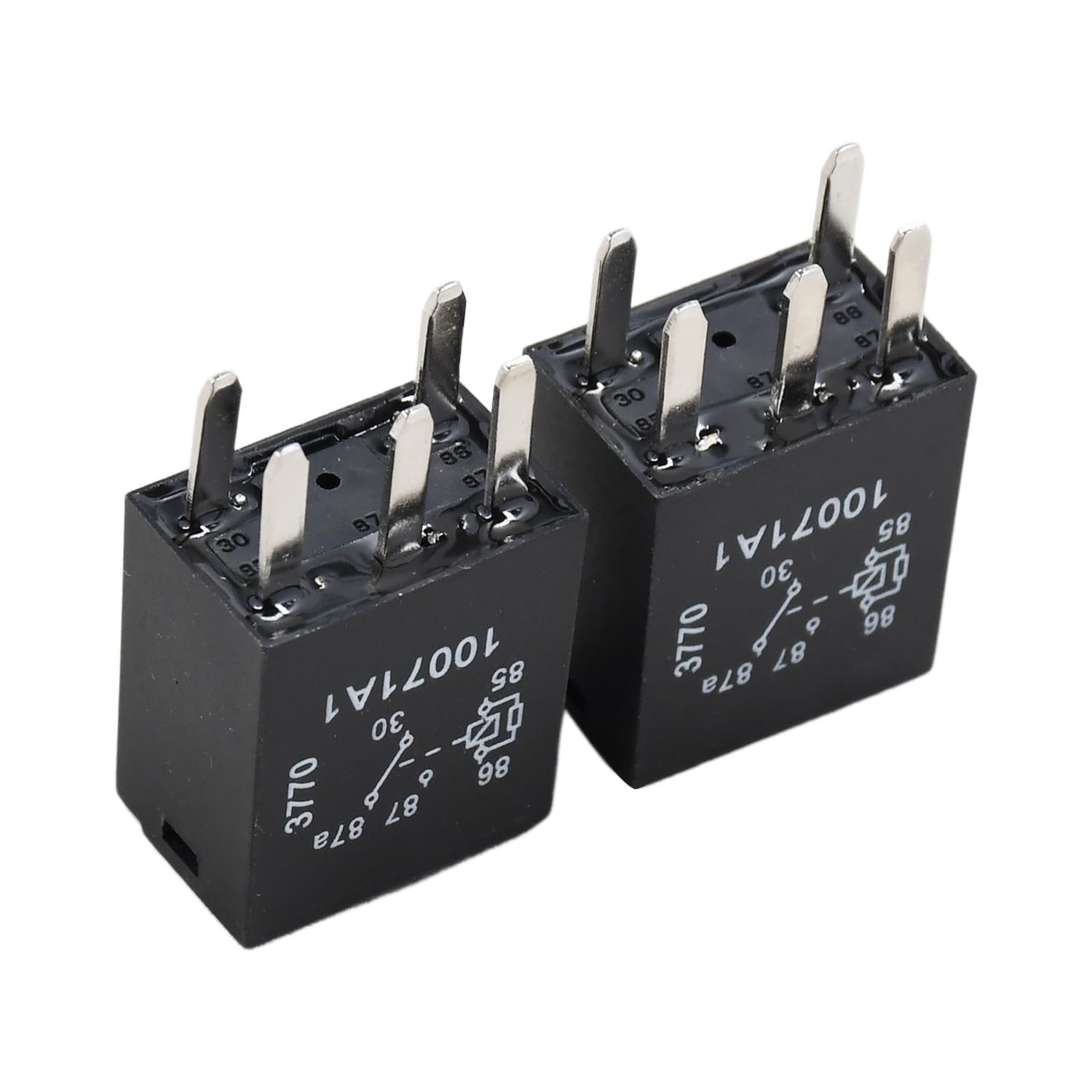 12V 30A 5 Pin 2 Pcs Relay 57M9880 For John Deere Lawn Garden Tractors X305R X310 X360 X300 X300R X304 Harvester 3520 3522 6090 Tractor 5055E 3029 5065E Mowers Z225 Z235