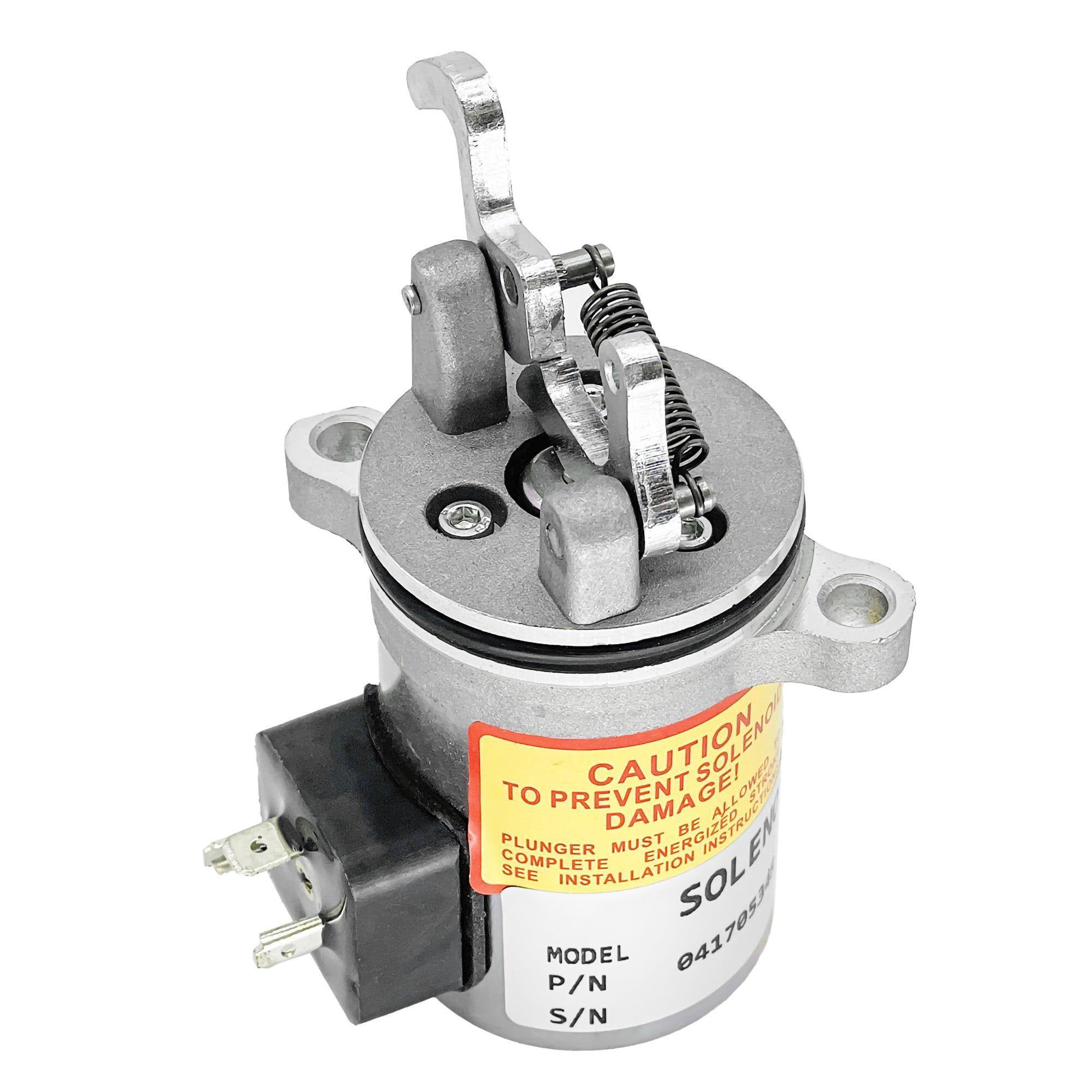 12V Fuel Shut Off Solenoid 0417 0534 for Gehl SL5635 SL6635 Skid Steer Loaders