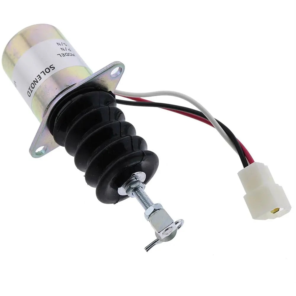 12V Fuel Shut Off Solenoid Valve 119629-66801 for Yanmar Engine 3TNE88