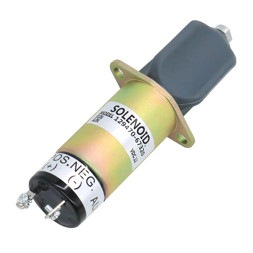 12V Fuel Shutoff Solenoid 1502-12A7U1B1S2 129470-67320 for Yanmar Engine 4LH 6LY 4JH 4JHE 6LYA