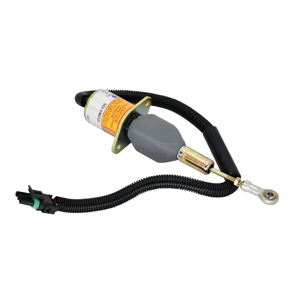 24V Fuel Shutoff Solenoid RE54747 for John Deere 770C 770CH 772CH 330LC 330LCR