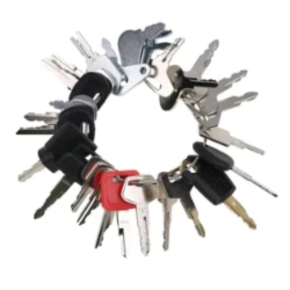27 Pcs Ignition Key for Komatsu CASE Caterpillar CAT JCB Volvo Heavy Construction Equipment
