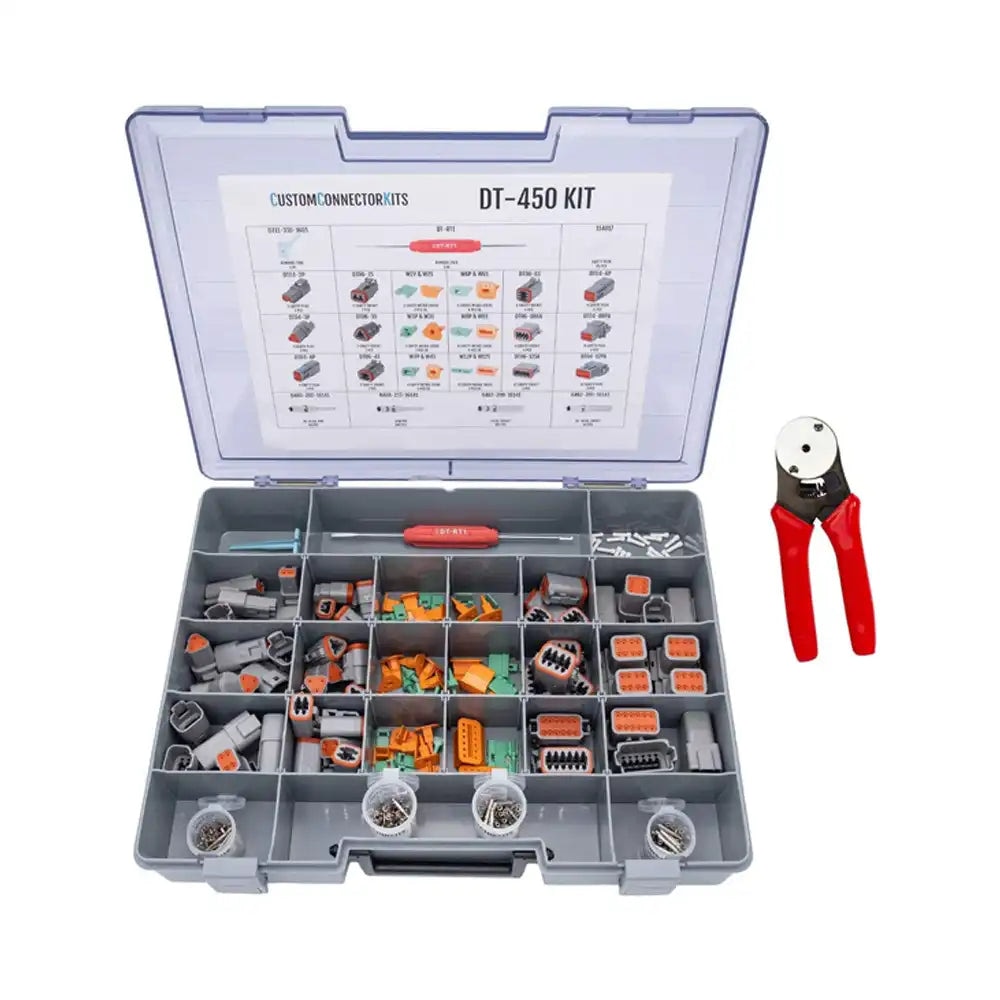 450 Pcs Deutsch DT Connector Plug Kit for 14-20 AWG Stamped Contacts Kit