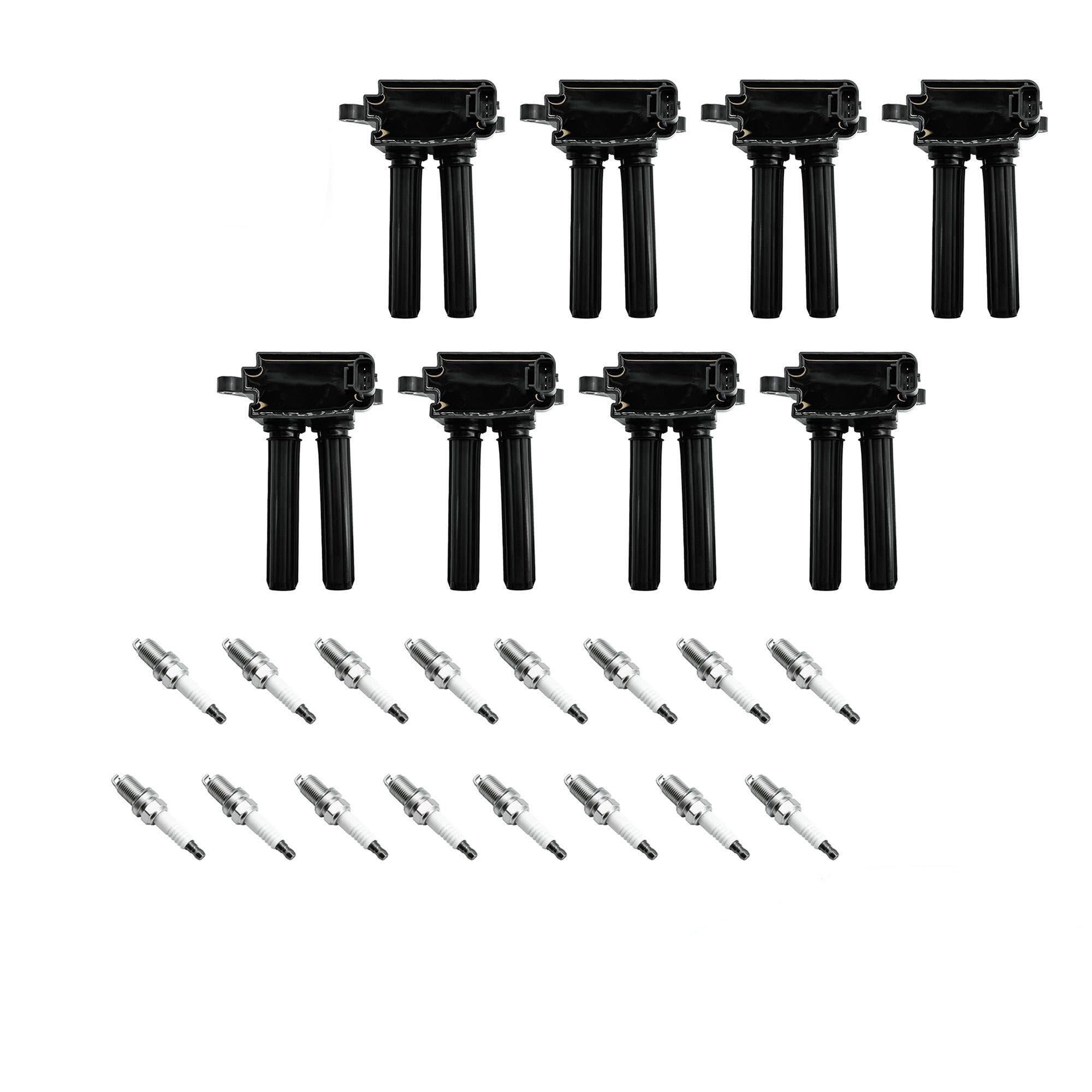 8PCS UF504 Ignition Coil Pack 16PCS Iridium Spark Plug for 92145 Compatible with Dodge Truck Ram 1500 Ram 2500 Ram 3500