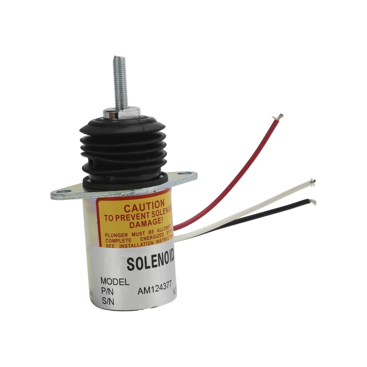 Fuel Shut Off Solenoid AM124377 for John Deere 375 675 675B 3375 4475 4475 6675 7775 655 755 756 855 856 955 F935
