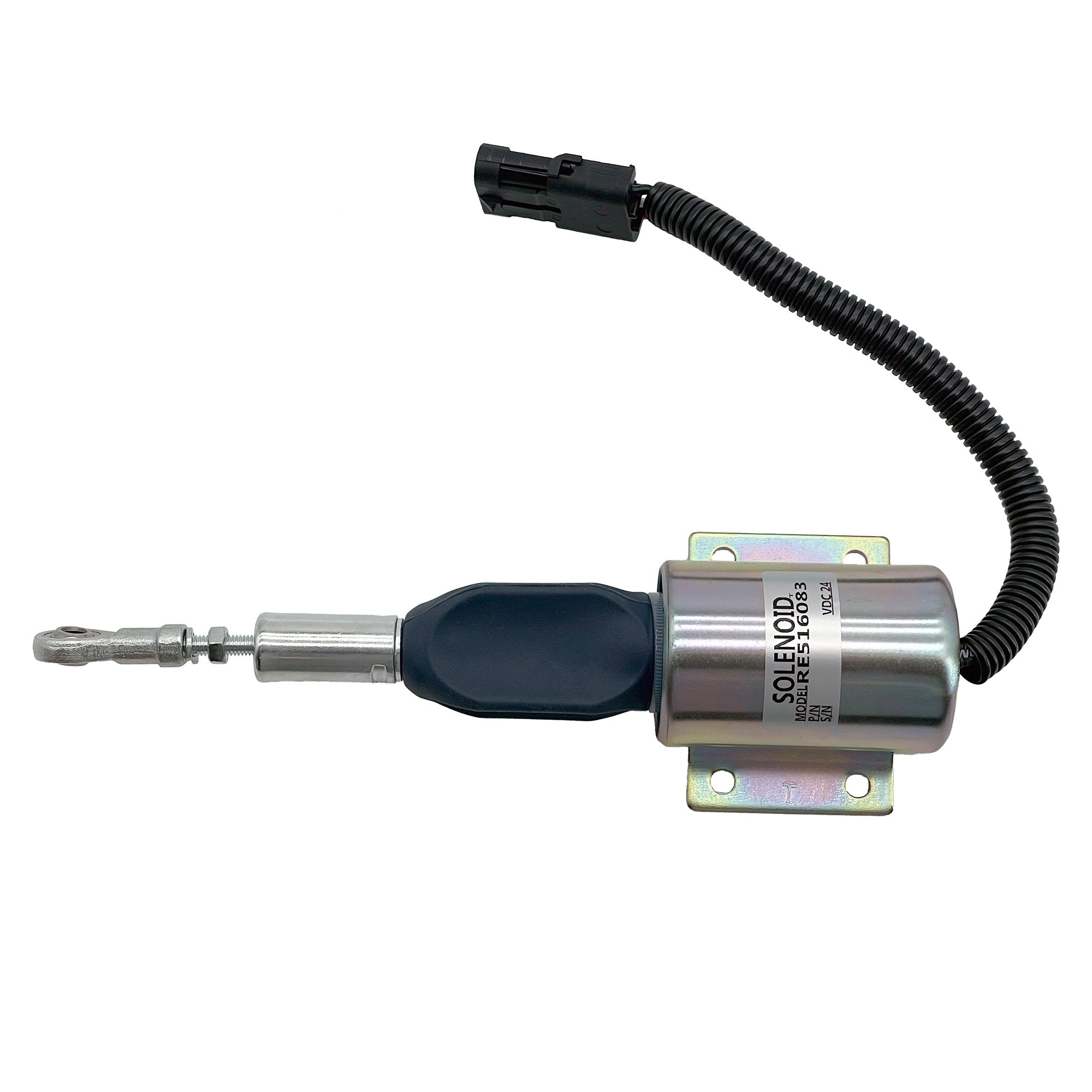 Fuel Shutoff Solenoid RE516083 for John Deere 120 160LC 200LC 230LC 230LCR 270LC 624H TC62H 624HLL 670C 670CH 672CH
