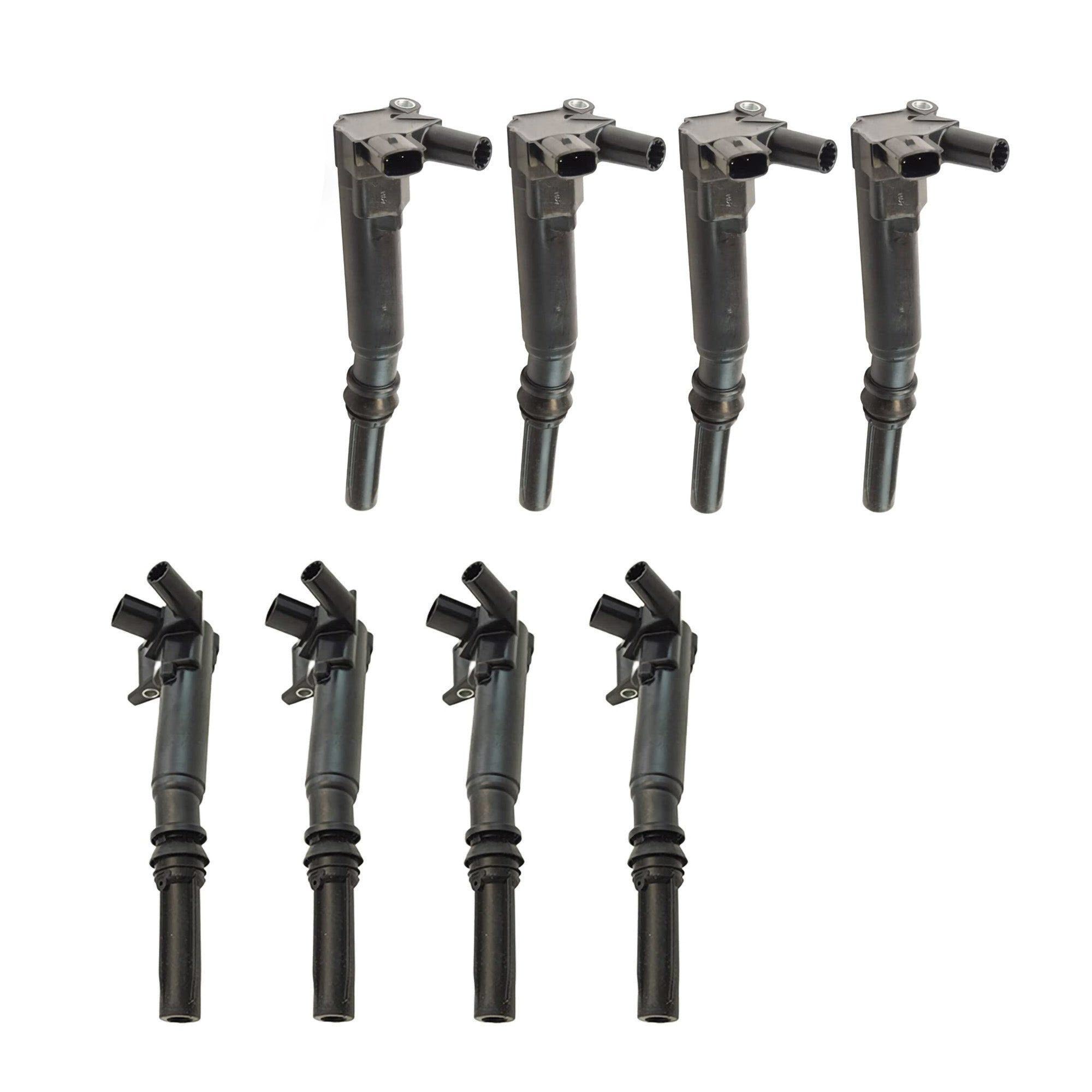 Ignition coils 4pcs left UF639 C1801 & 4pcs right UF631 C1800 For Ford F250 F150 F350 Super Duty, Lobo 2010-2017