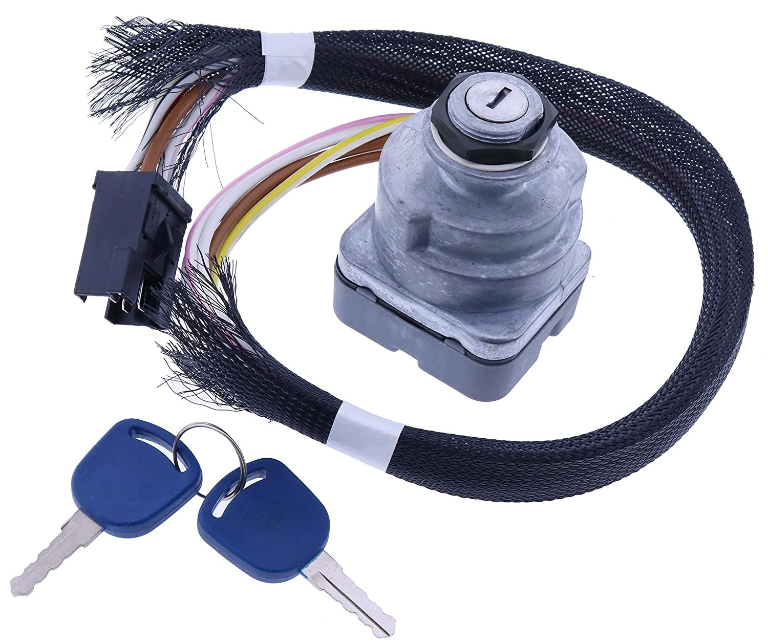 Ignition Switch 81864288 F0NN11N501AA 1100-0962 for New Holland TS100 TS110 TS115 TS125A TS130A TS135A TS6000 TS6020 TS6030 TS90 Case IH Ford 6640 5640 8340 7840 7740 8260 8360 8560+ Series