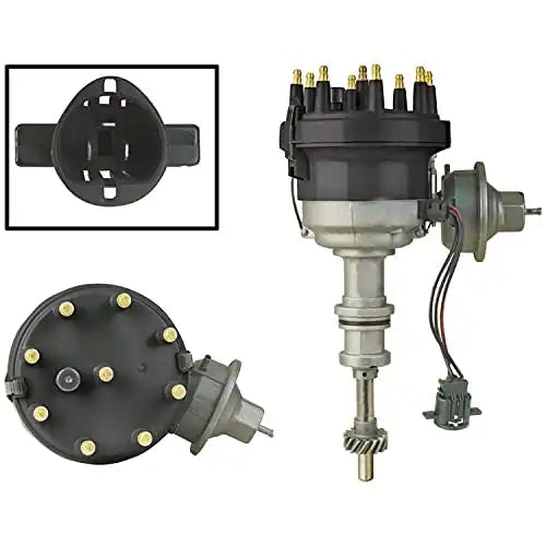 New Distributor Replacement For 1976-1987 Replacement Ford Bronco, Lincoln Continental, Mercury Cougar F2351 5.8 400 6.6 460 7.4, Replaces D4AE12127HA, D50E12127FA, D8AE12127