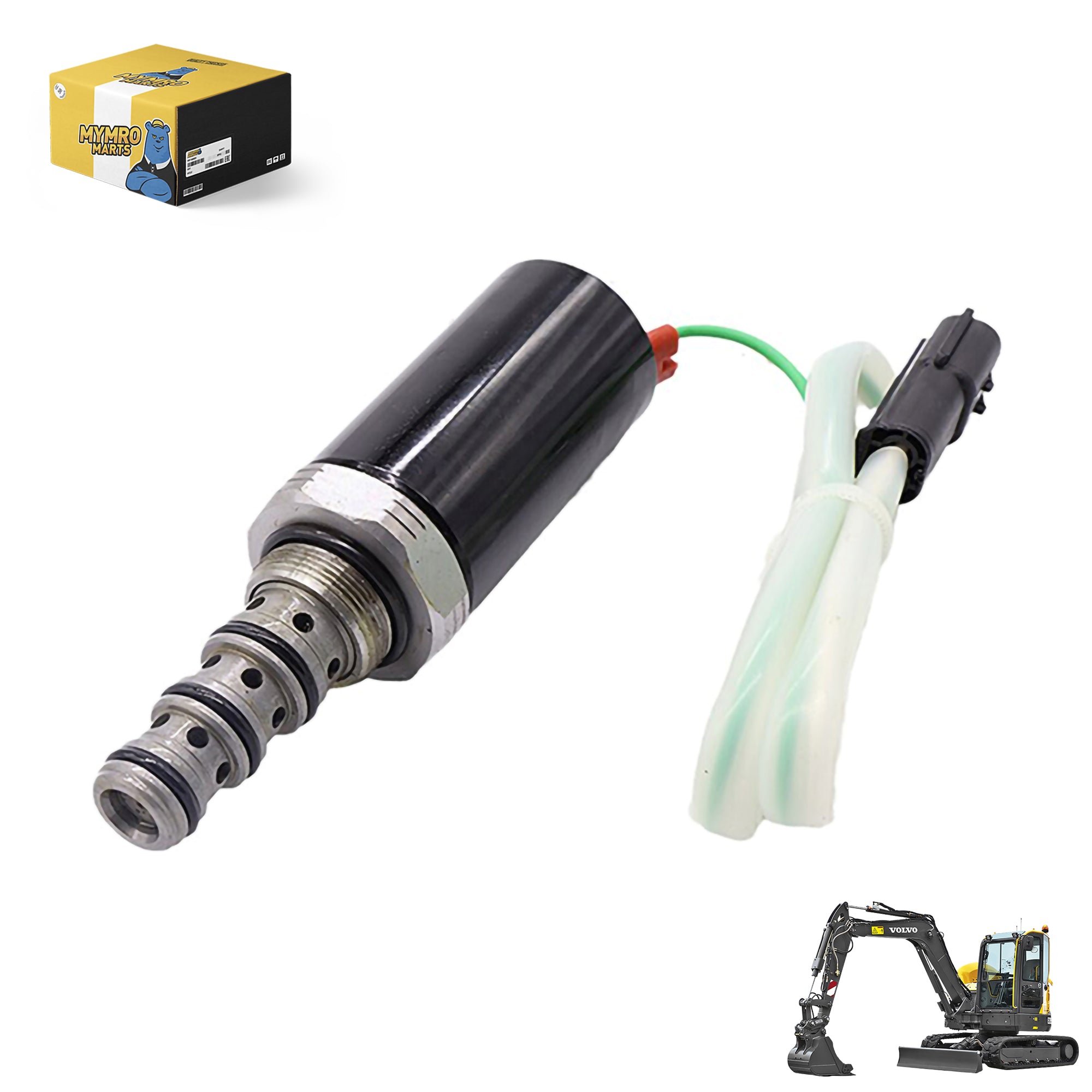 Solenoid Valve SKX5P-17-208 KDRDE5KR-20 40C07-203A-109 for Volvo EC210 Excavator