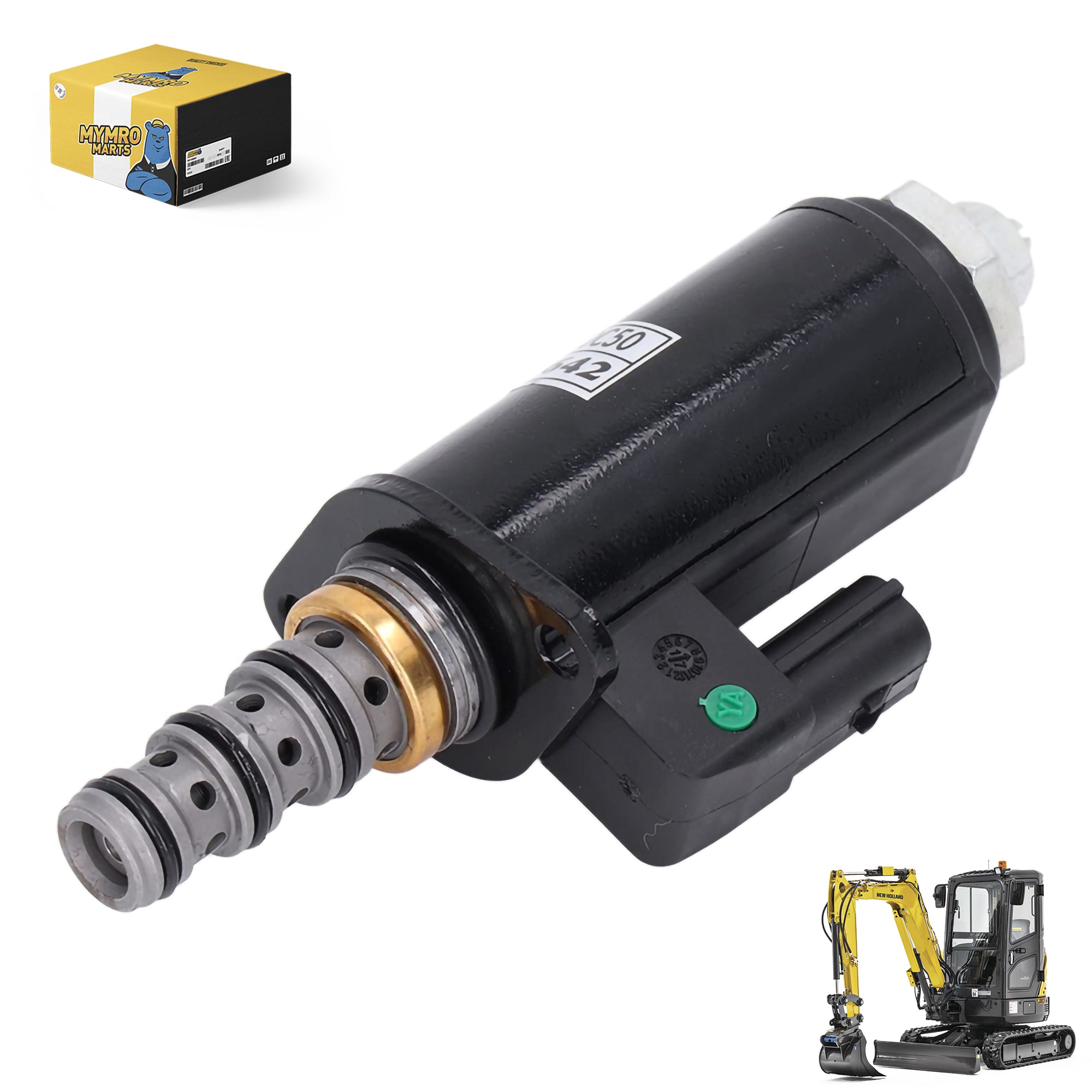 Solenoid Valve YB35V00005F1 for New Holland Excavator E70SR E80 E160 E130 E200SR E215 EH215