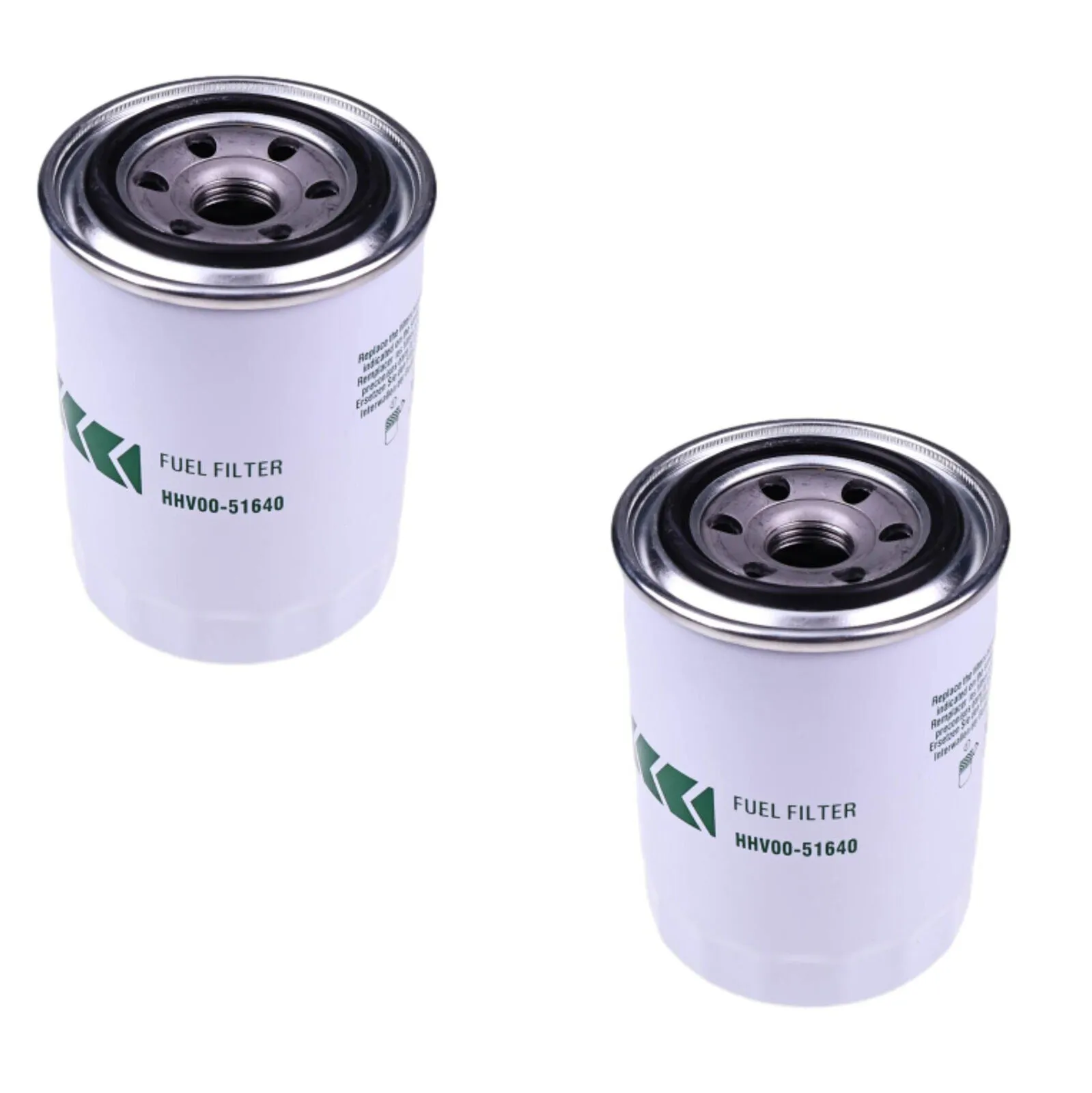 2X Fuel Filter HHV00-51640 BF46228 WF10475 For Kubota SVL95-2S SVL75-2 Baldwin Ship to US