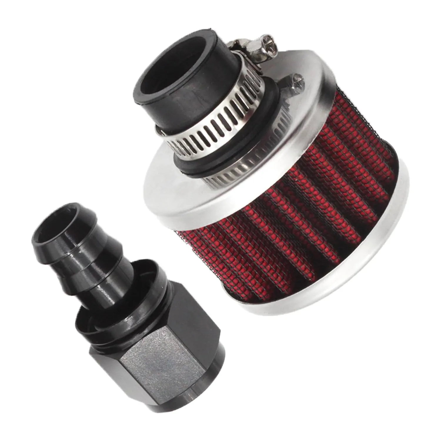 6 AN Female Fitting Kit With Filter for Fuel Cell Breather Vent