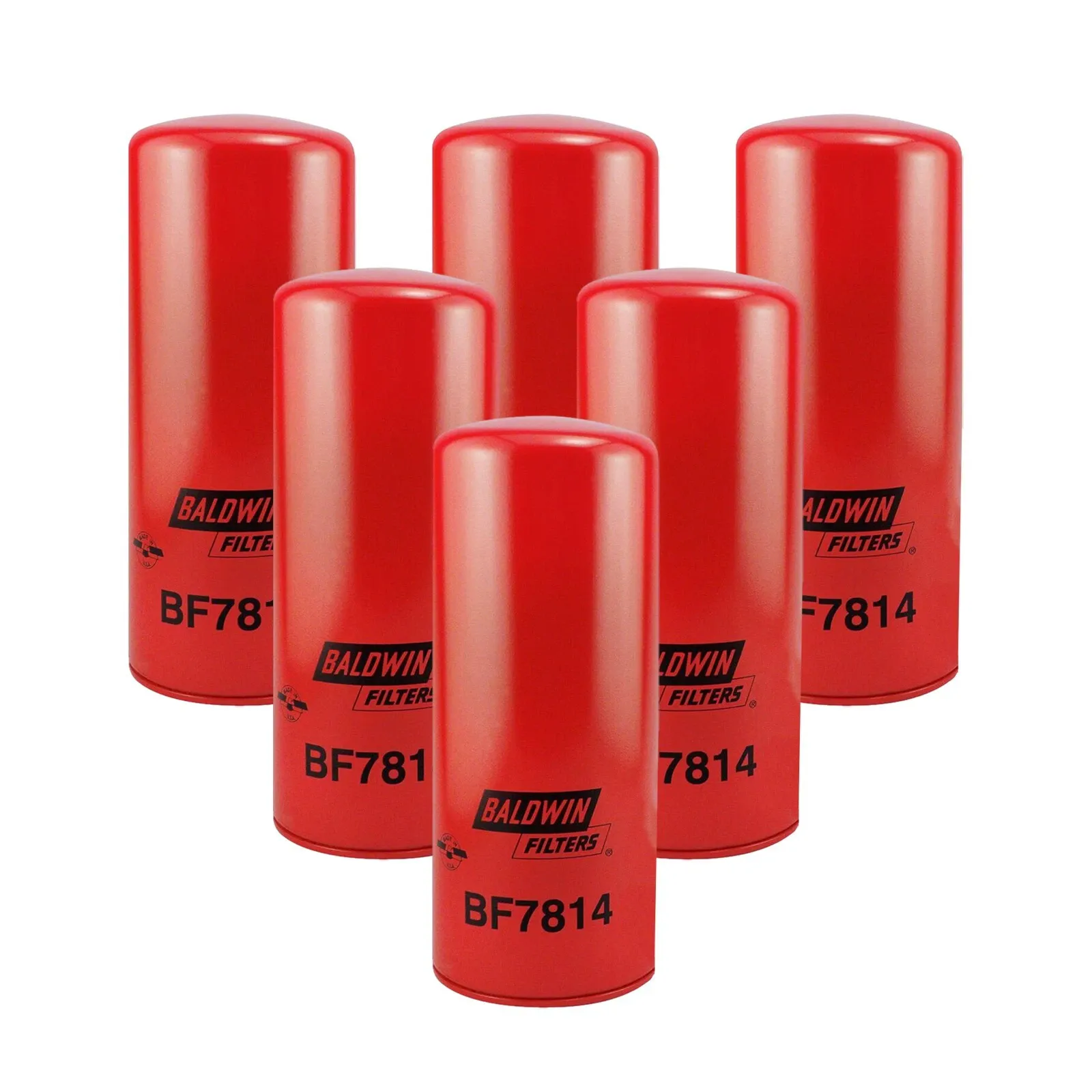 6 Pieces Aftermarket Baldwin BF7814 Fleetguard FF5507 P550739 P550529 Fuel Filter for Truck Bus