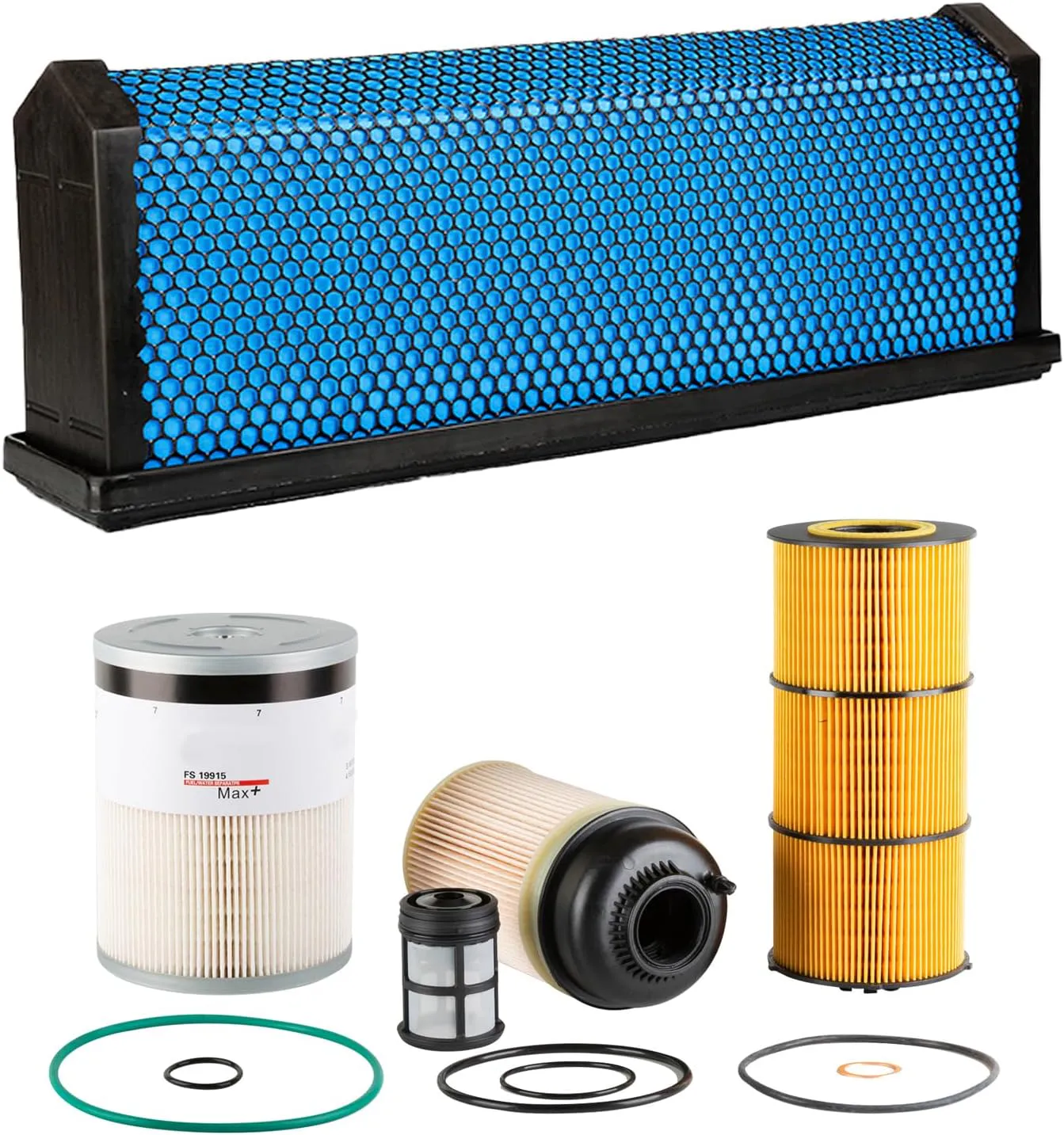 AF27879 FS19915 PF9908 P551005 Filter Kit,Fit for Freightliner Cascadia DD Series Oil, Air, FWS and Fuel Filter Kit