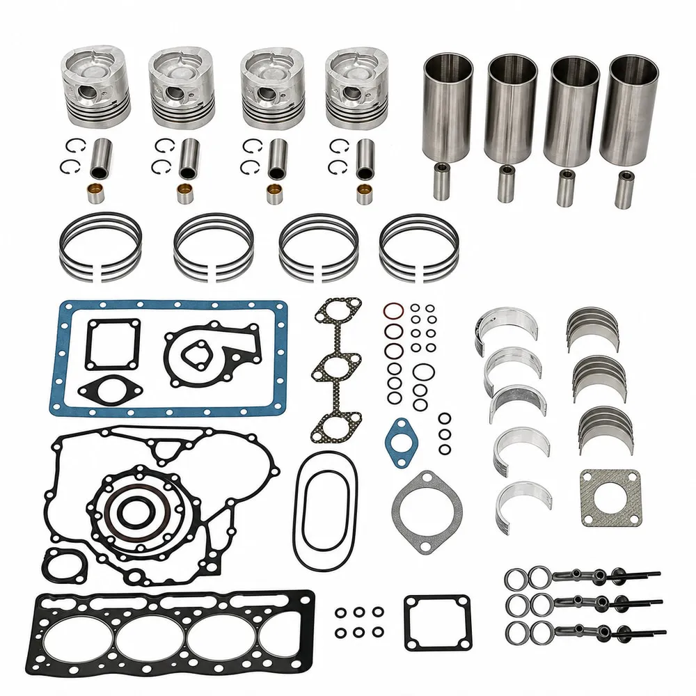 Overhaul Rebuild Kit for Isuzu 4BD1 Hitachi Excavator EX90 EX100 Engine