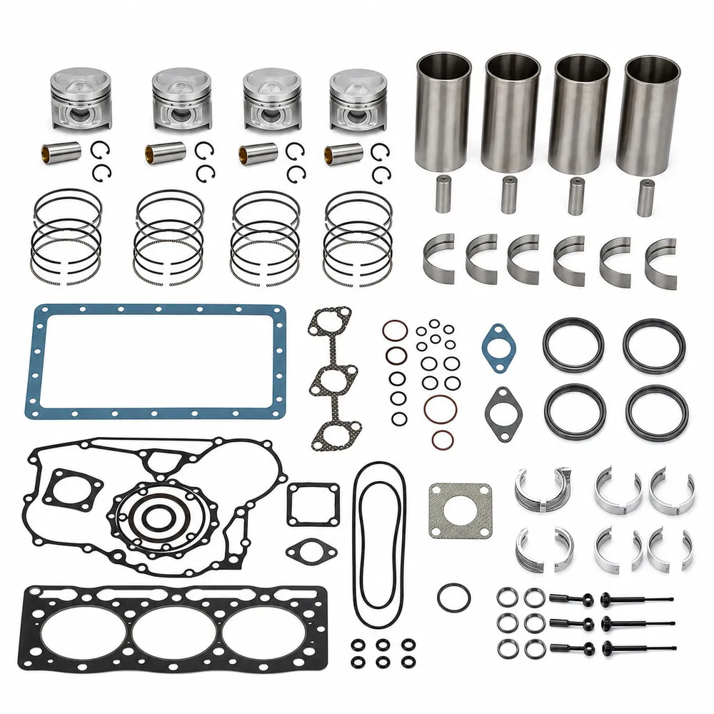 Overhaul Rebuild Kit for Isuzu 4JG1 Hitachi EX75UR-5 EX75US-5 ZX60-HCMC ZX70 ZX75US ZX80SB Engine