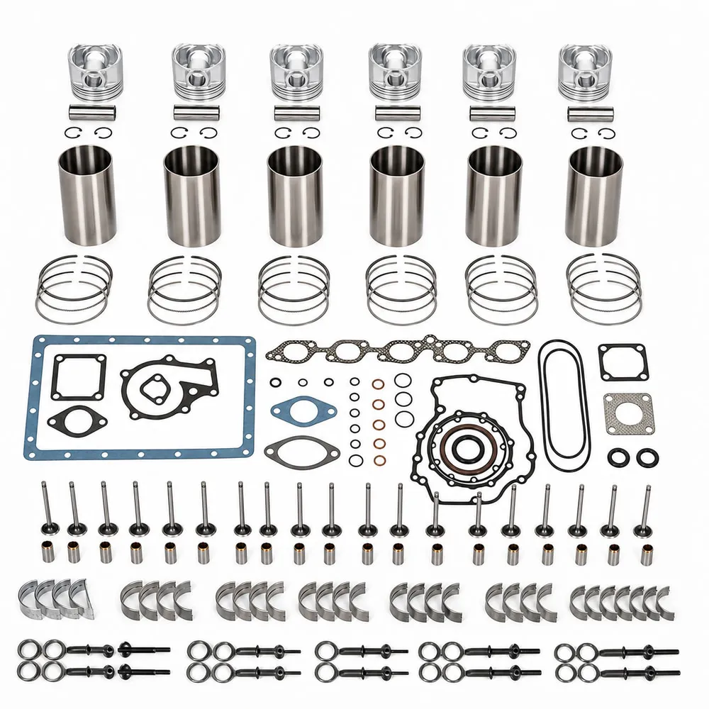Overhaul Rebuild Kit for Isuzu 6BB1 Hitachi Excavator EX100W EX100WD-2 Engine