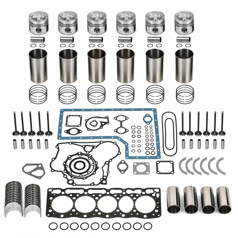 Overhaul Rebuild Kit for Komatsu SAA6D125E-5 Excavator PC400-8 PC450-8 Engine
