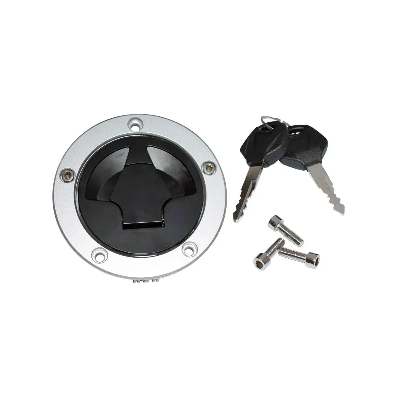 Fuel Tank Cap with 2 Keys 51049-0018 for Kawasaki Motorcycle 1990-1997 ZX1100 Ninja ZX-11 1995-1999 ZX600 Ninja ZX-6R
