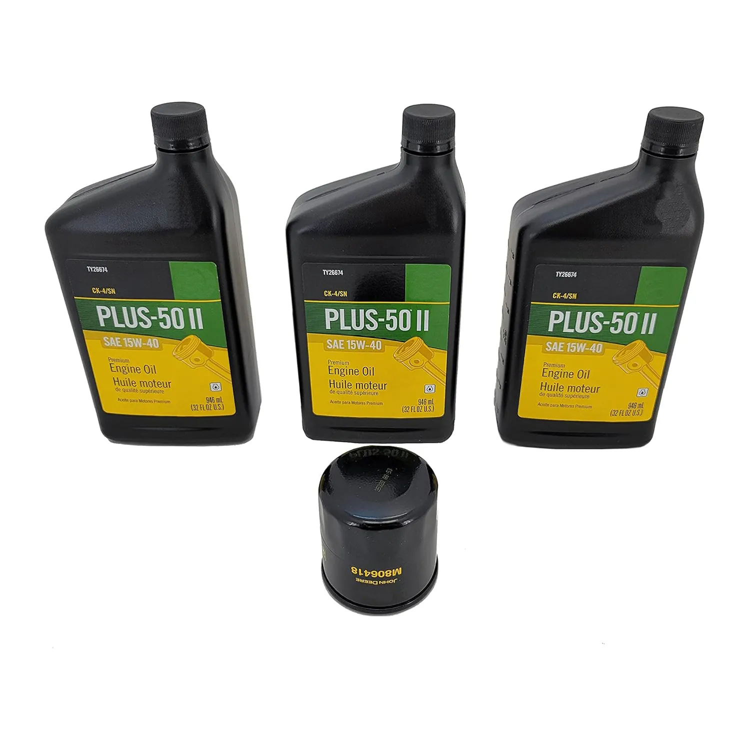 Oil Change Kit TY26674A M806418 For John Deere Compact Utility Tractors 1023E 1025R 1026R