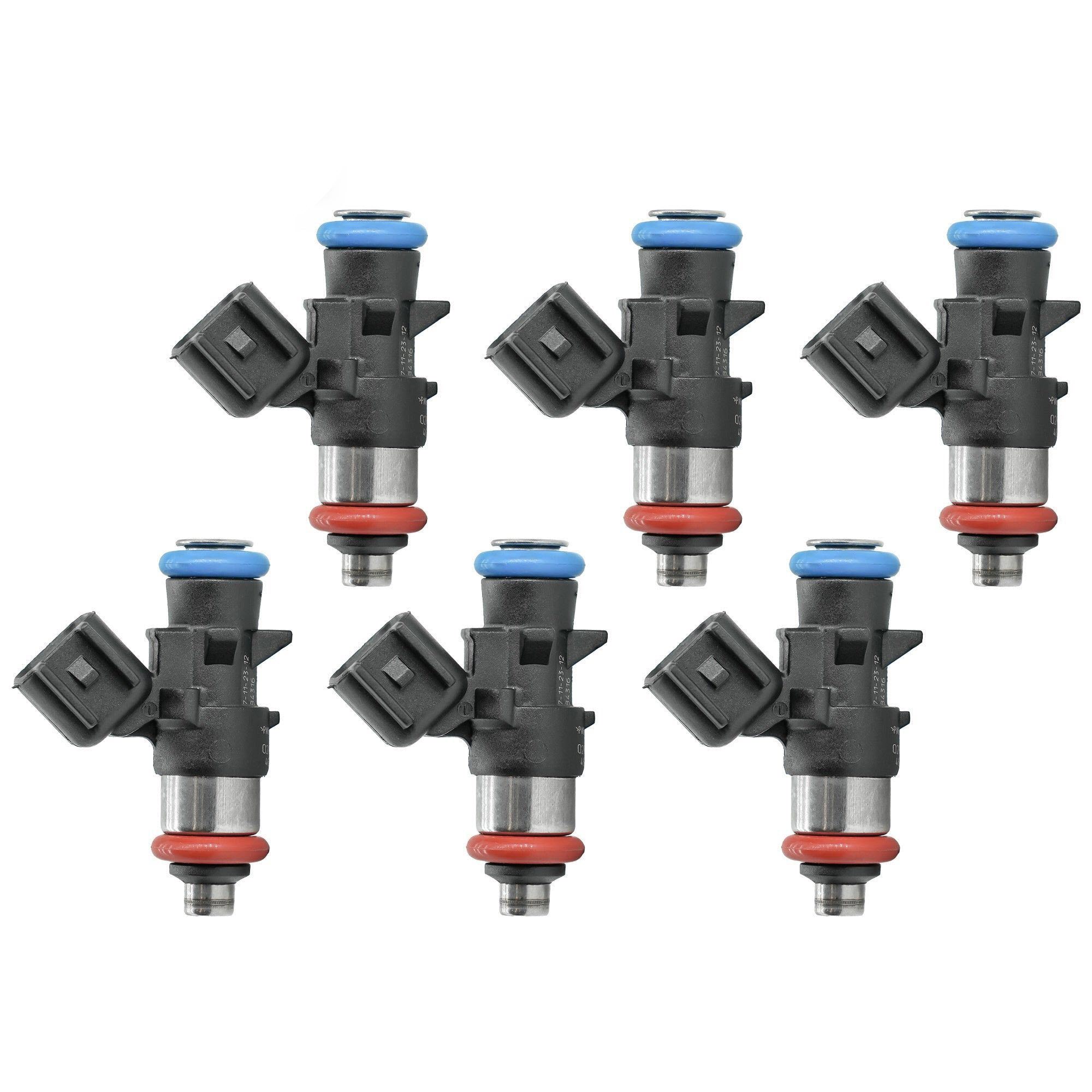 6PCS Fuel Injectors 0280158091 62399 7T4Z9F593B For Ford Edge 2007-2010 Fusion 2010-2012 Flex2009-2010 Taurus X 2008-2009 Taurus 2008-2012 For Lincoln MKX MKZ MKT MKS For Mazda CX-9