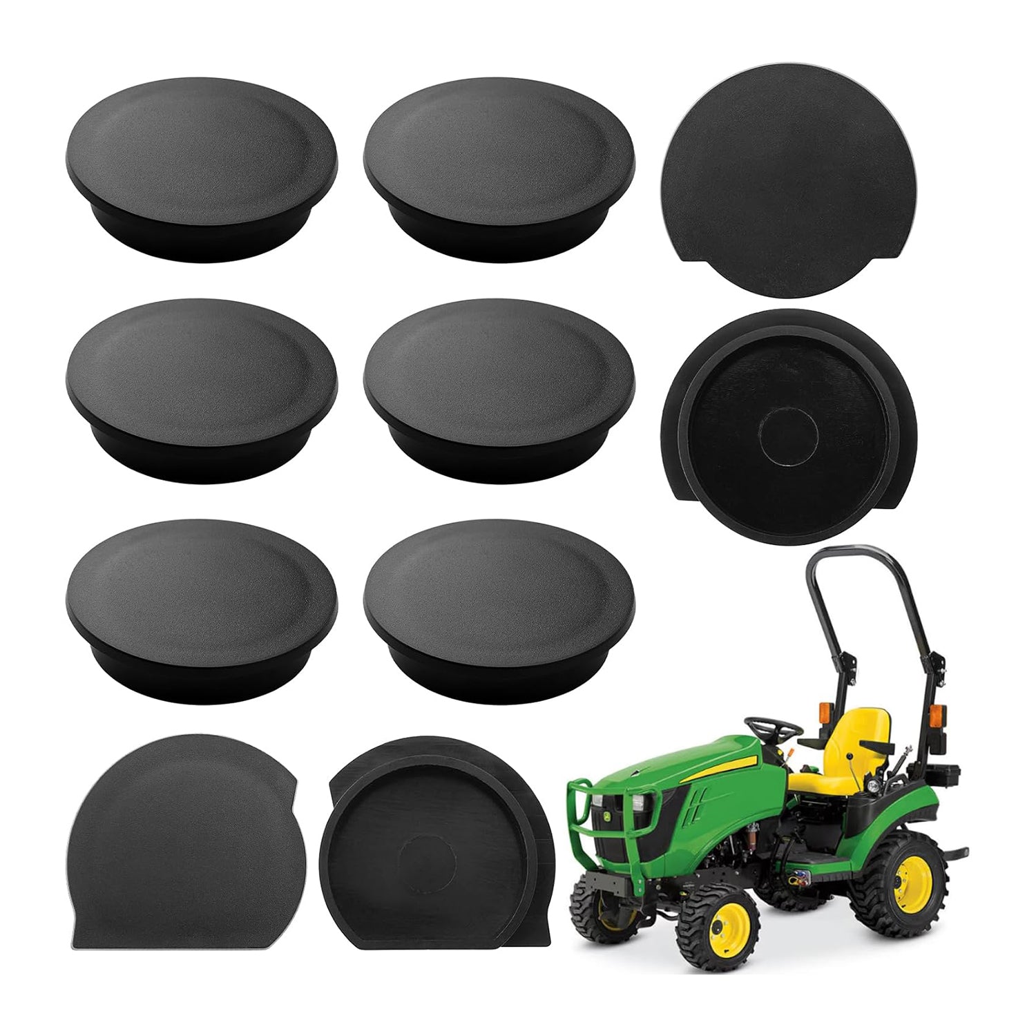 10PCS Floor Caps Plugs for John Deere 1025R Compact Tractor Loader Floorboard Caps Plugs