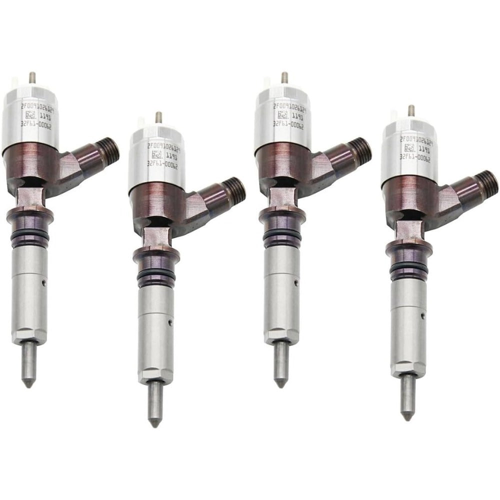 4 Pcs Fuel Injector 32F61-00013 for Caterpillar CAT Engine C4.2