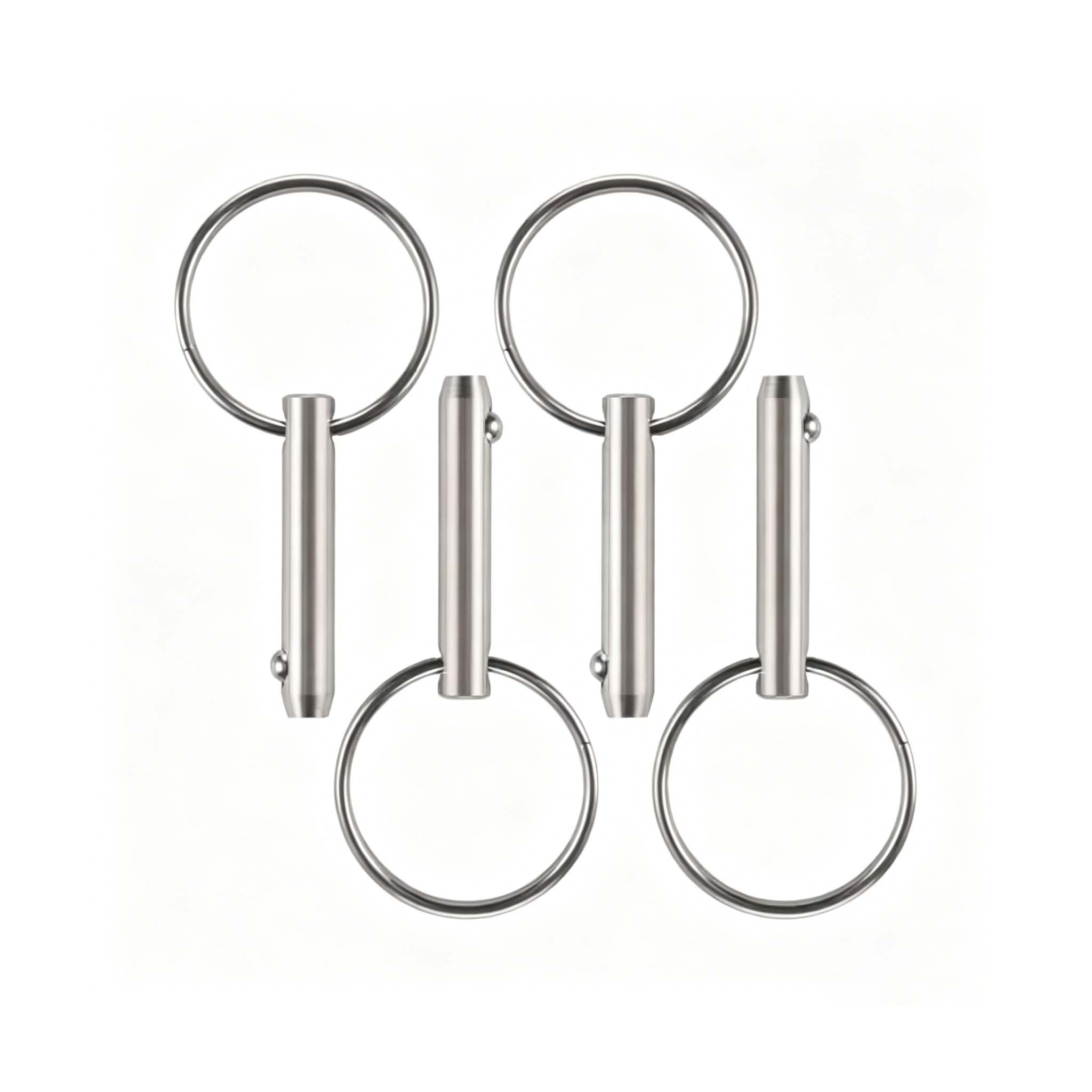 4 Pieces Diameter 1/4" Usable Length 1-1/2" Overall Length 2" Quick Release Pin