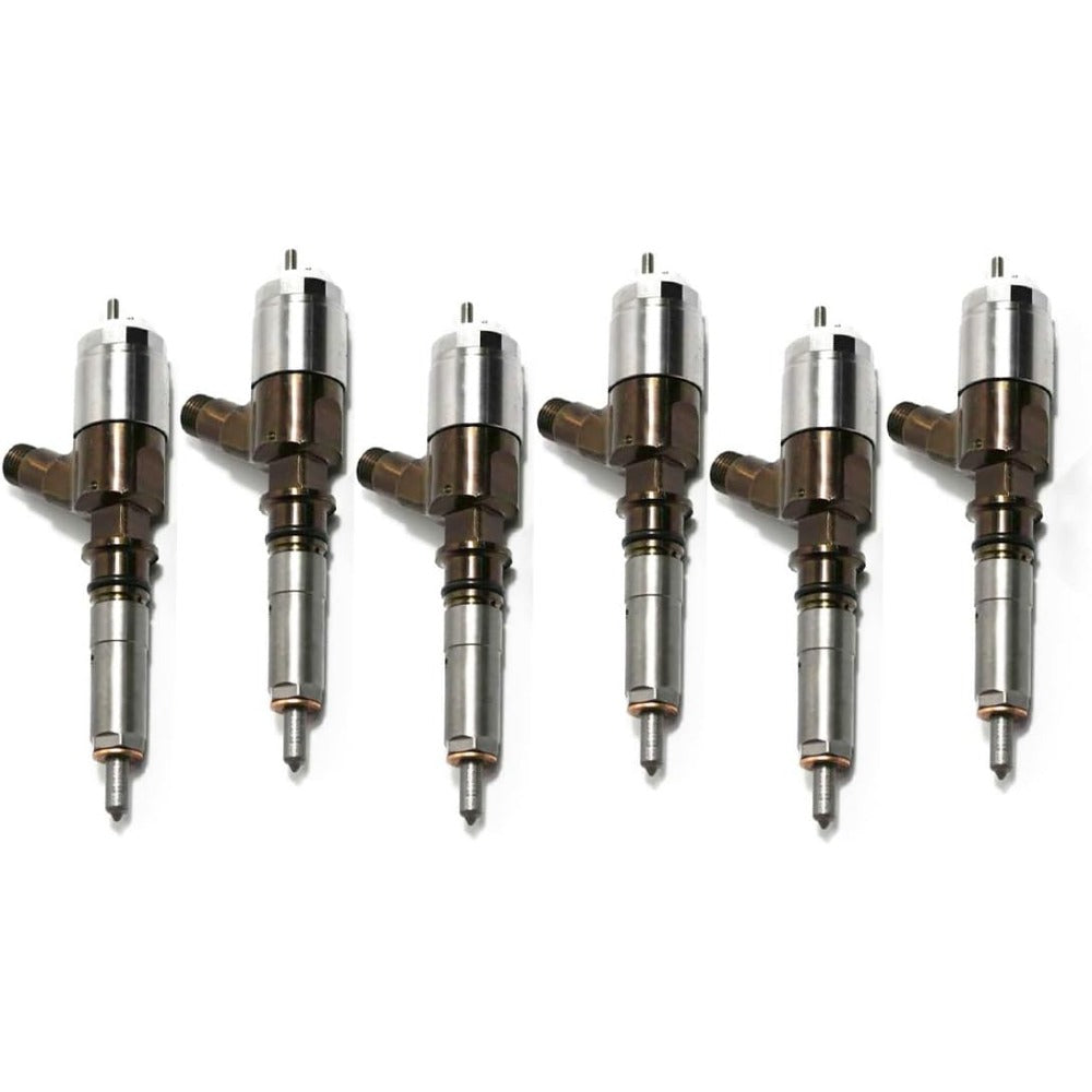 6 Pcs Fuel Injector 382-0480 for Caterpillar CAT Engine C6.6