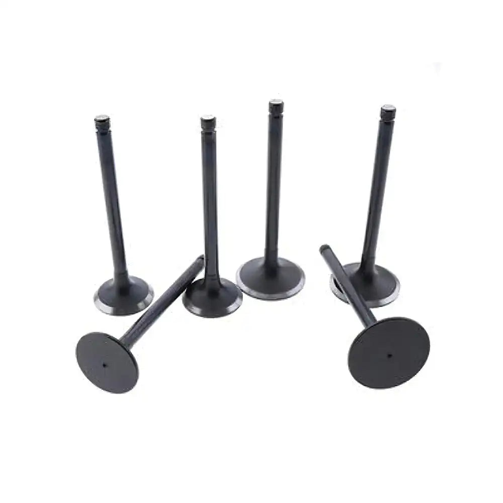 6 Pcs Intake Valve 6162-43-4110 for Komatsu Engine S6D170-1D S6D170-1G-A