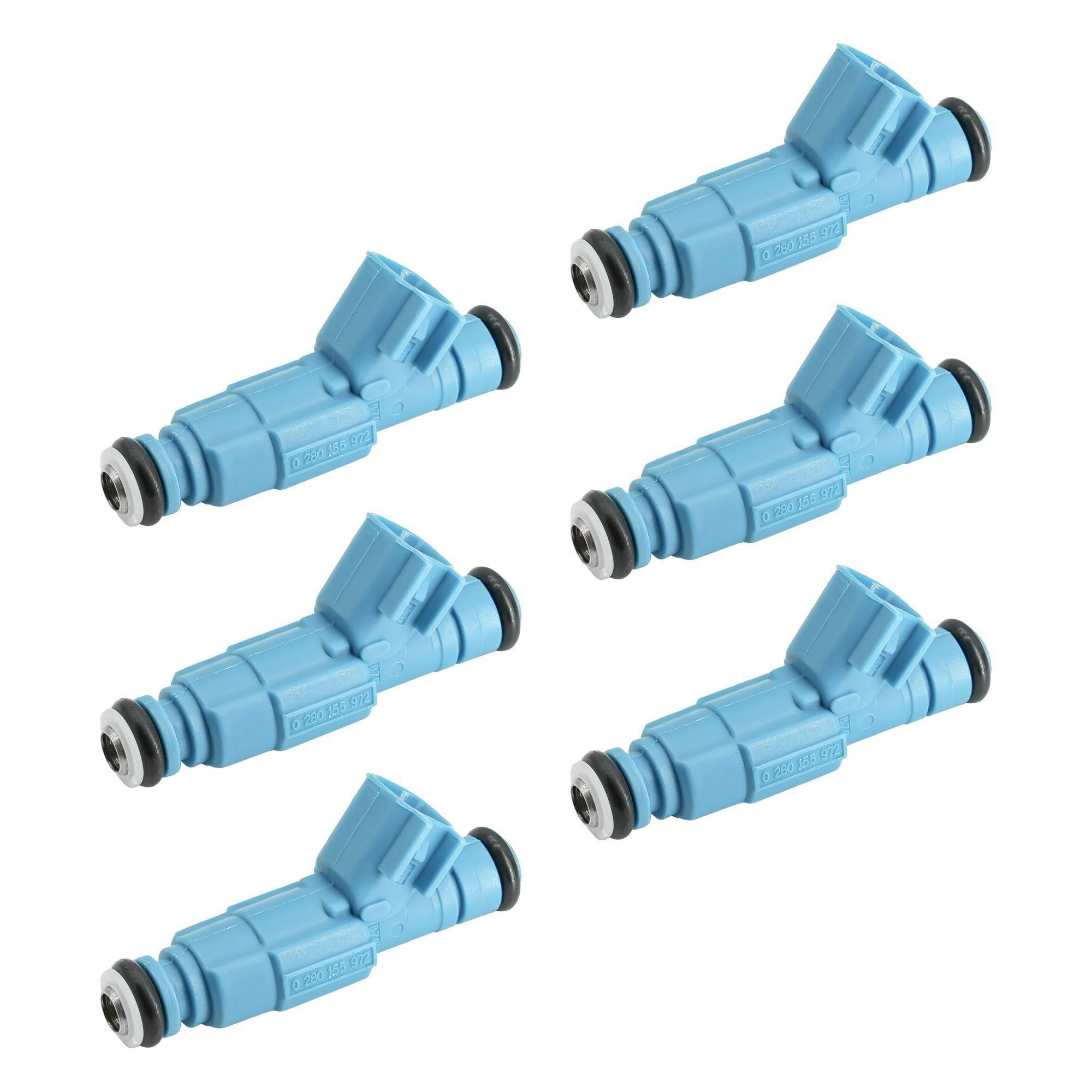 6PCS Fuel Injectors for Jeep Liberty V6 3.7L 2002-2003 #FJ479 0280155972 53031099 RL031099 812-12137 63861 M857 MP1065 4G1370 2-38862 62249